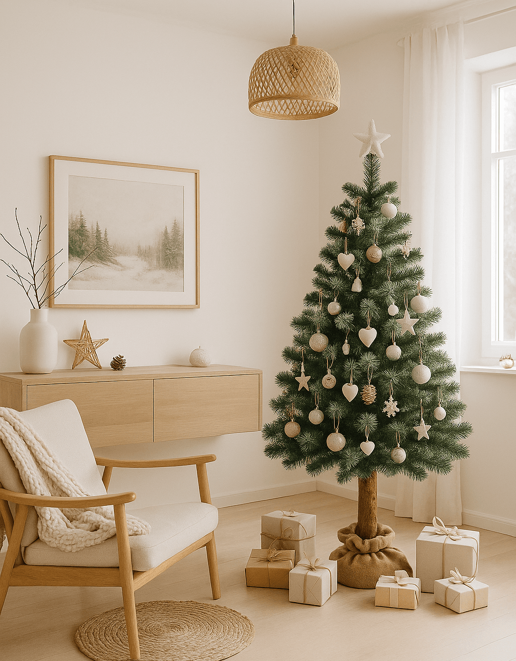 140cm - CHOINKA NA PNIU SOSNA DIAMENTOWA 140 "Snow Crystal"